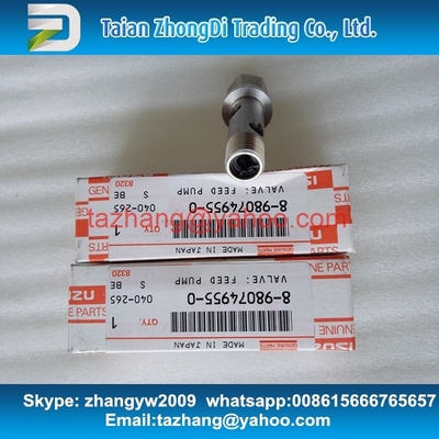 ISUZU original VALVE; FEED PUMP 8-98074955-0 8-98021054-0 4HK1  8980749550 8980210540 supplier