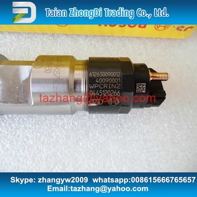 BOSCH 0445120266 / 0 445 120 266 Common rail fuel injector 0445120266 for WEICHAI 612630090012, 612640090001 supplier